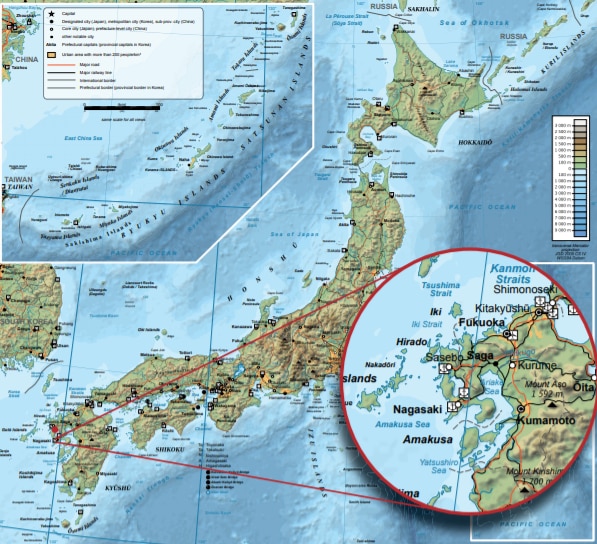 Map Japan