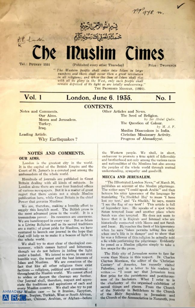 The Muslim Times 1