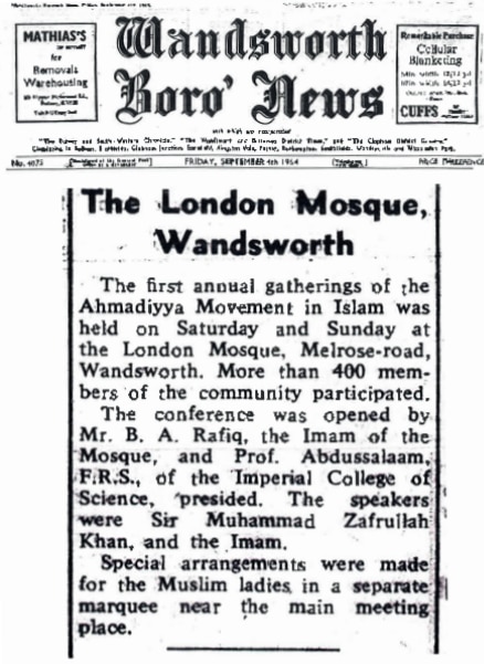 Jalsa News Cutting 1964