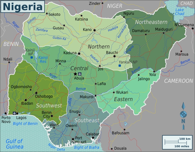 768px Nigeria Regions map