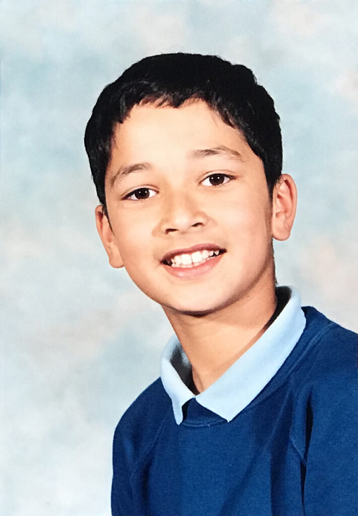 Taalay at primary school aged 10