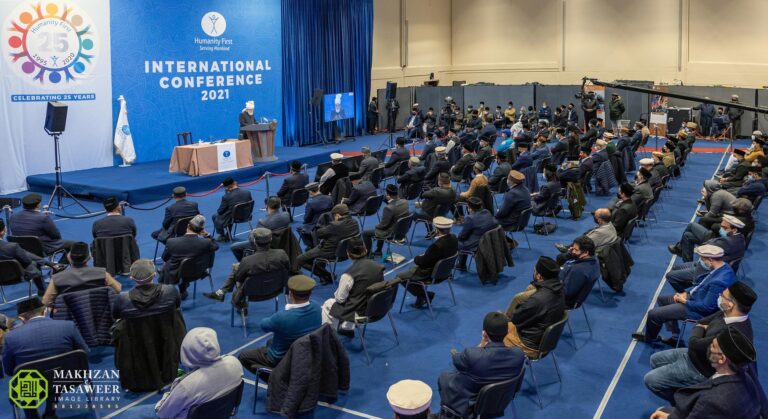 “Never rest easy or feel satisfied with what has gone in the past; rather, look to the future”: Hazrat Khalifatul Masih V addresses concluding session of Humanity First Conference 2021