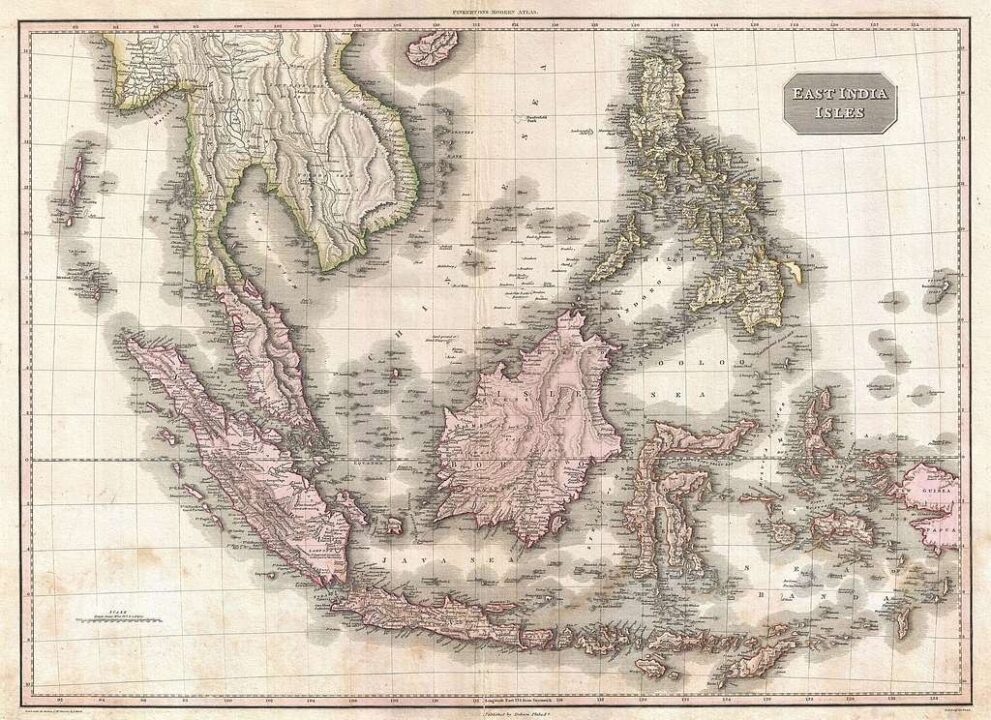 1818 pinkerton map of the east indies and southeast asia singapore borneo java 98c08e 1024