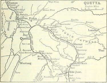 rsz an old map of quetta circa 1911