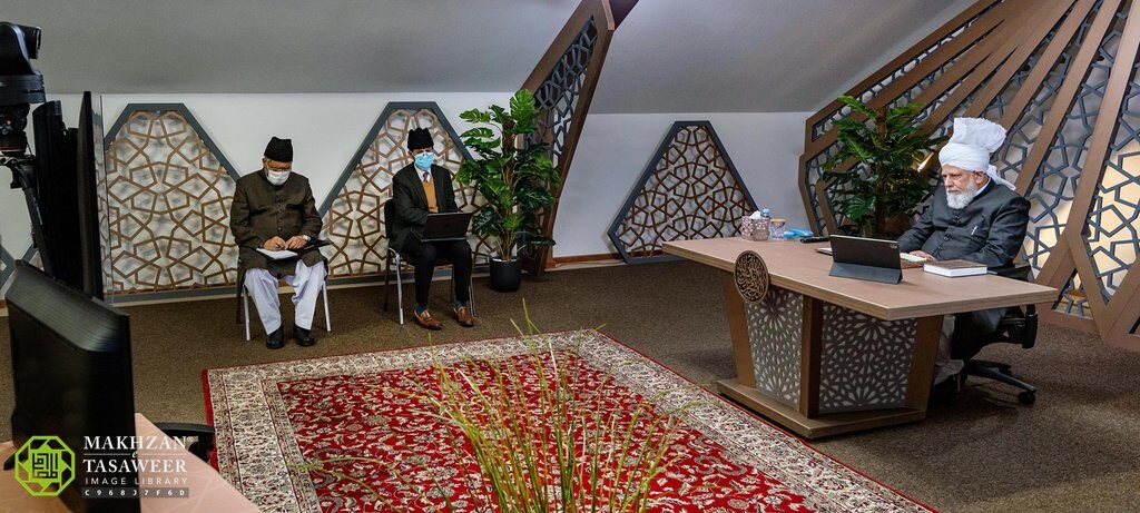 Concerted and fervent prayers of Ahmadis can overcome opposition within days: Atfal and Khuddam from Finland meet Hazrat Khalifatul Masih V 1 20230212 204D3461