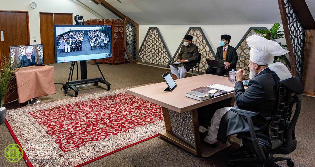 Concerted and fervent prayers of Ahmadis can overcome opposition within days: Atfal and Khuddam from Finland meet Hazrat Khalifatul Masih V 2 20230212 27F9A903