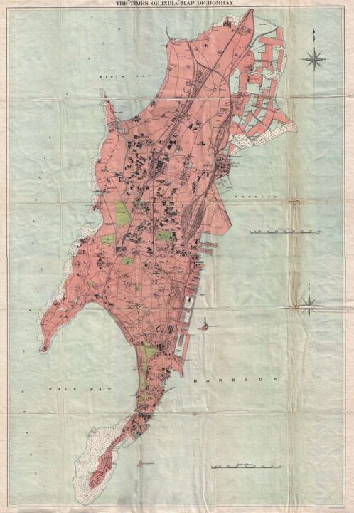 1895 times of india map of bombay india geographicus bombay times 1895 dc3862 1