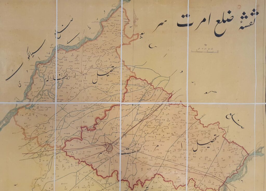Response to an appeal of British Prime Minister, David Lloyd George: Hazrat Musleh-e-Maud’s lectures in Lahore and Amritsar, 1920 9 An old map of Amritsar 1887