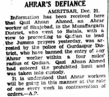 Ahrar 1935 Qadian