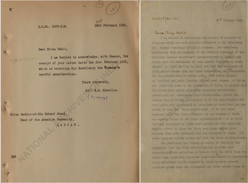 Historical analysis of Ahrar’s anti-Ahmadiyya agitation – Part 1 28 Letters 1932