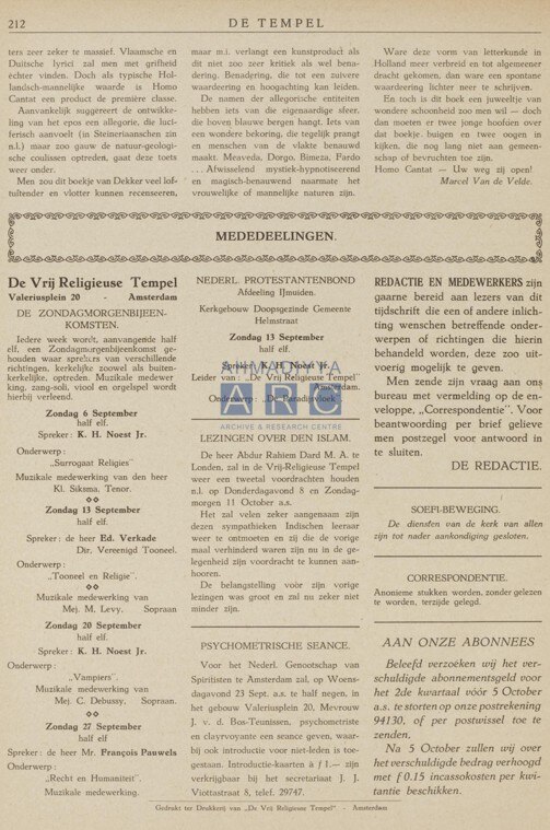 Lectures 1925