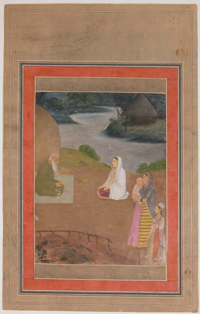 Lowering the gaze: Examining the Islamic ruling on men looking at non-mahram women 2 Women Visiting a Hermit Folio from the Davis Album MET sf30 95 174 30a
