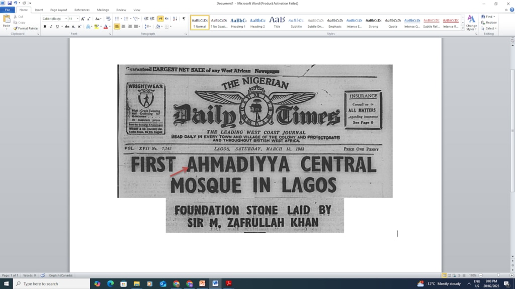 Pioneer Missionaries: Part 21 – Maulana Hakeem Fazl-ur-Rahman – A pioneer Ahmadi-Muslim missionary in West Africa 2 unnamed 3