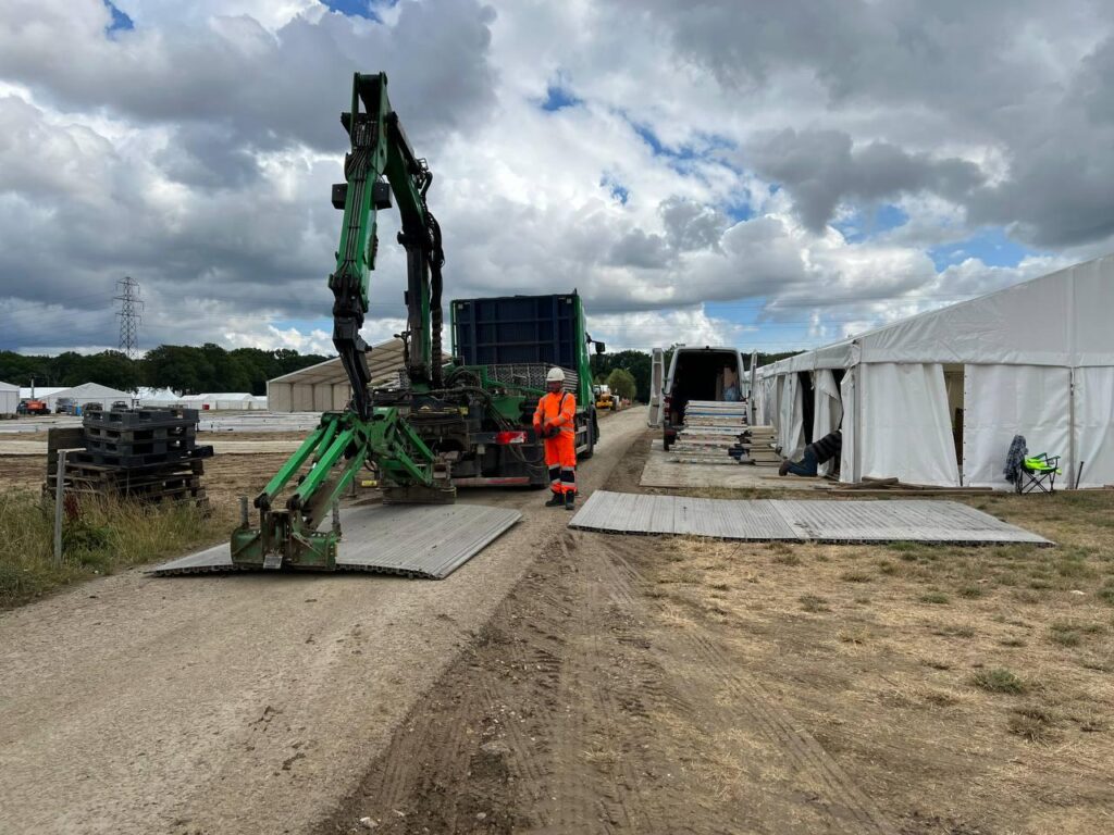 The hustle and bustle before Jalsa Salana UK 2025: Preparations in pictures 11 Tracks are being set in place at the Jalsa site for ease of access