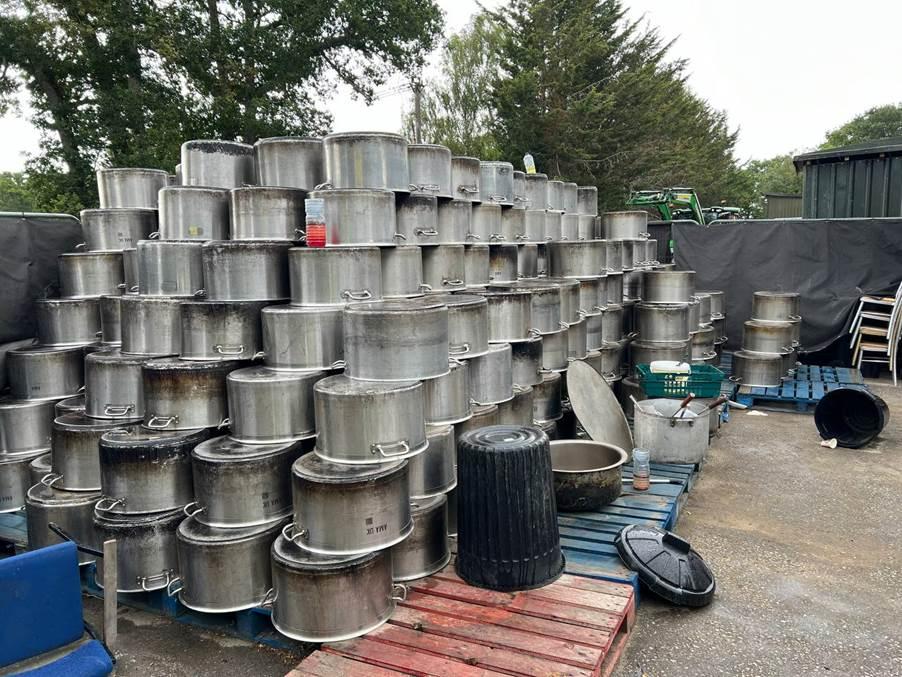 The hustle and bustle before Jalsa Salana UK 2025: Preparations in pictures 18 The pots and pans of Jalsa Salana are ready to serve the guests of the Promised Messiahas