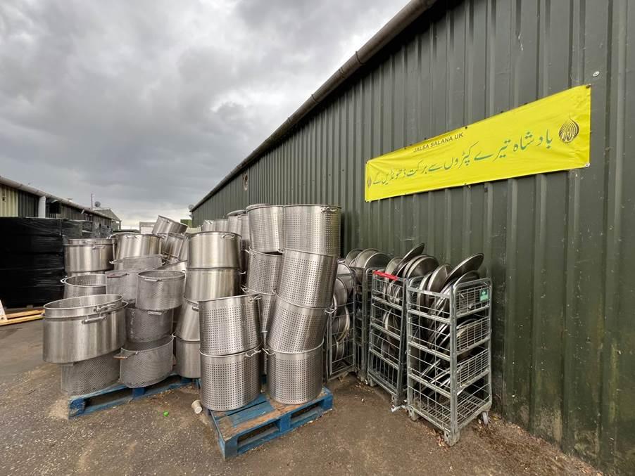 The hustle and bustle before Jalsa Salana UK 2025: Preparations in pictures 19 The pots and pans of Jalsa Salana are ready to serve the guests of the Promised Messiahas