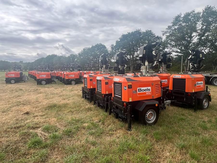The hustle and bustle before Jalsa Salana UK 2025: Preparations in pictures 8 Flood lights will be scattered all over the Jalsa site for adequate lighting