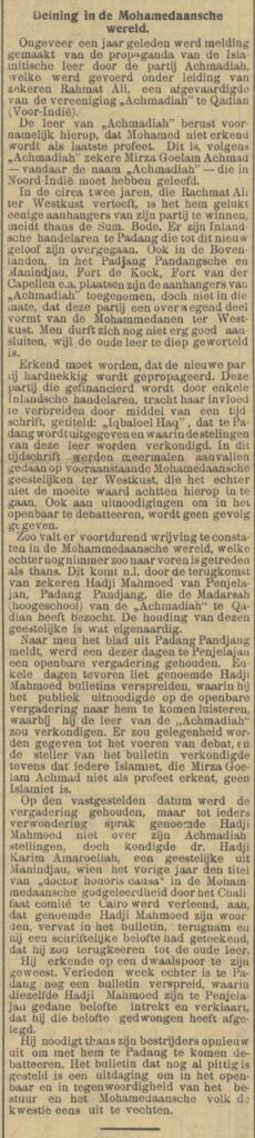 Centenary of the Ahmadiyya Mission in Indonesia: The early years and press coverage 13 KBDDD02 000198360 mpeg21 p010 image 2