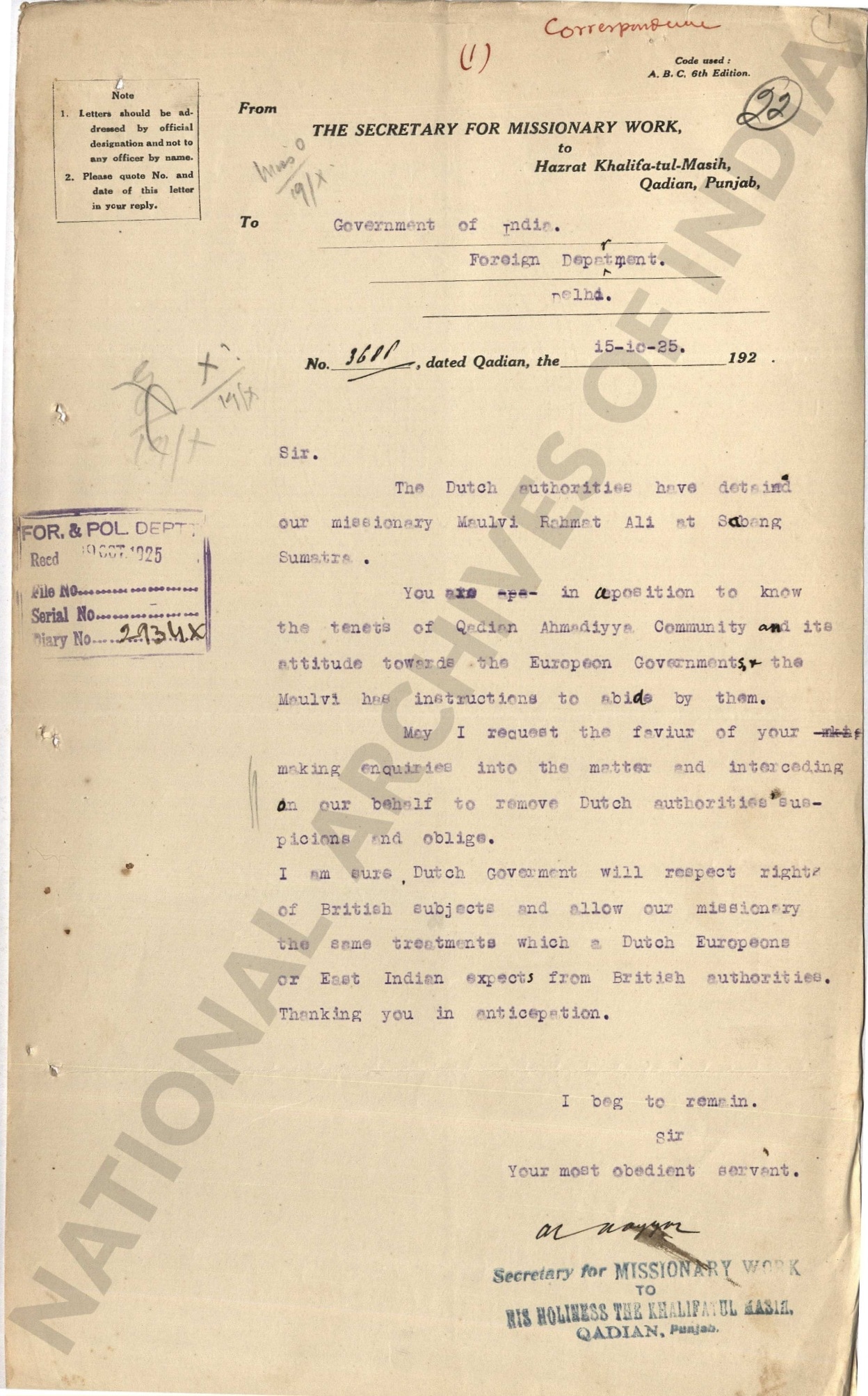 Centenary of the Ahmadiyya Mission in Indonesia: The early years and press coverage 2 PR 000007027215 page 0002