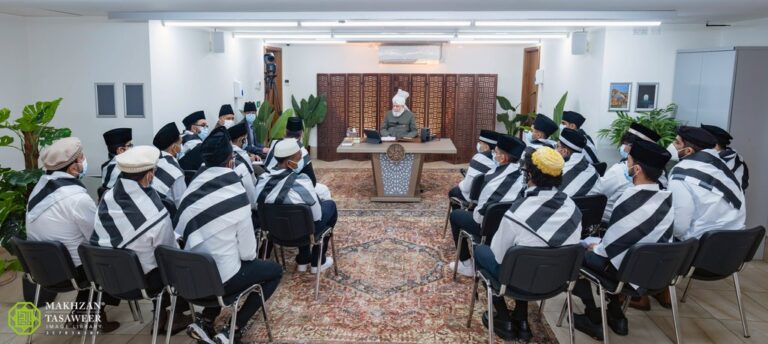 Spiritual remedies for a fast-paced world: Members of MKA Italy blessed with mulaqat with Huzoor