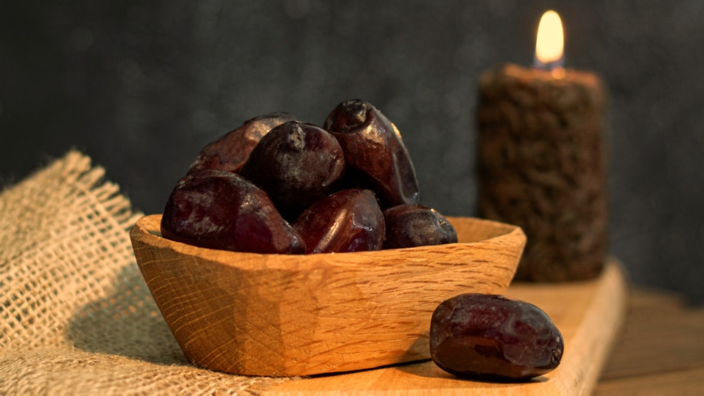 A bowl full of dates for ramadan